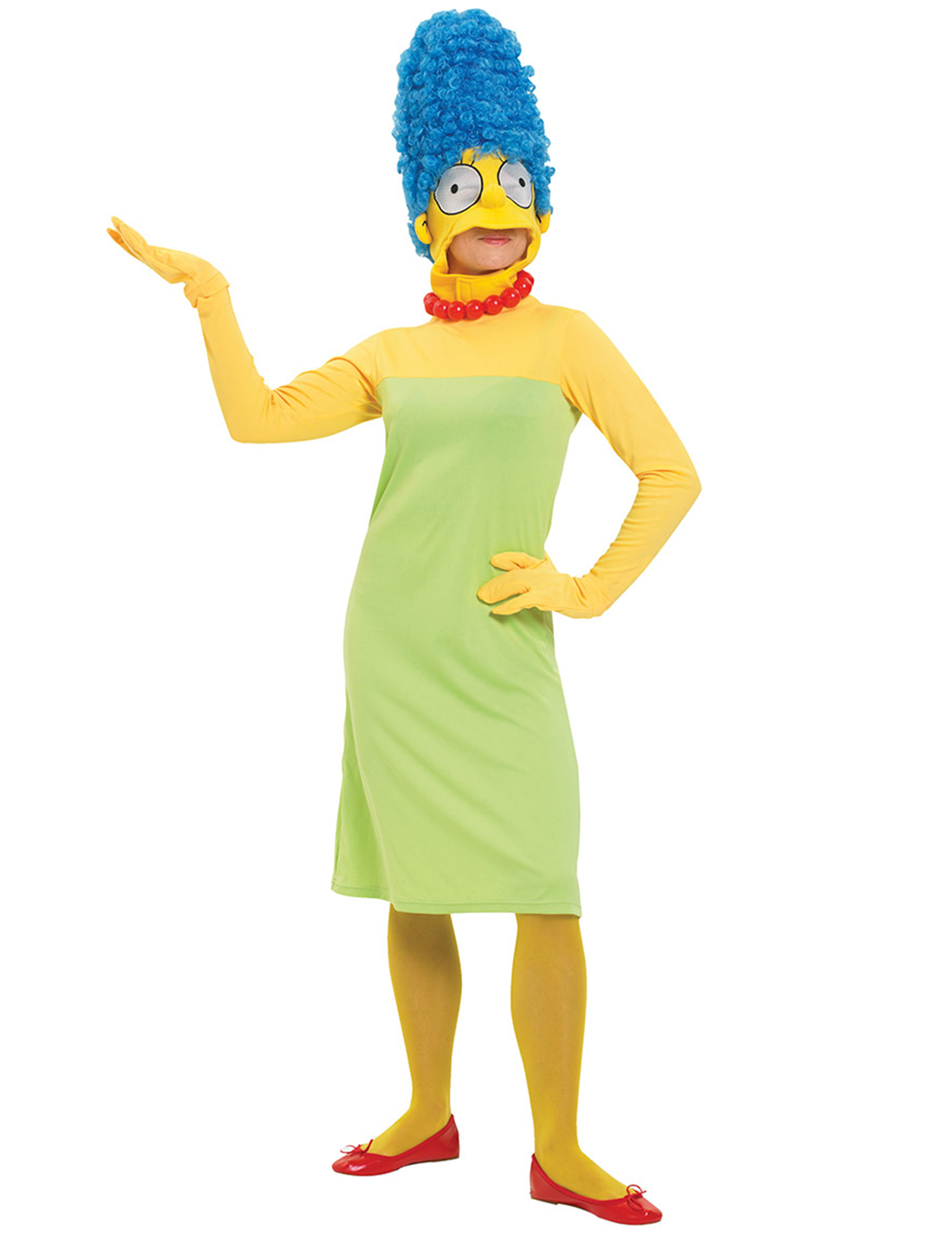 Marge Simpson Damenkostüm Deluxe Lizenzware grün-gelb von RUBIES FRANCE