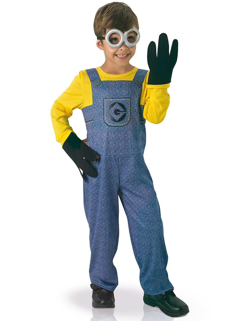 Minions Lizenz-Kostüm für Kinder gelb-blau-schwarz von RUBIES FRANCE