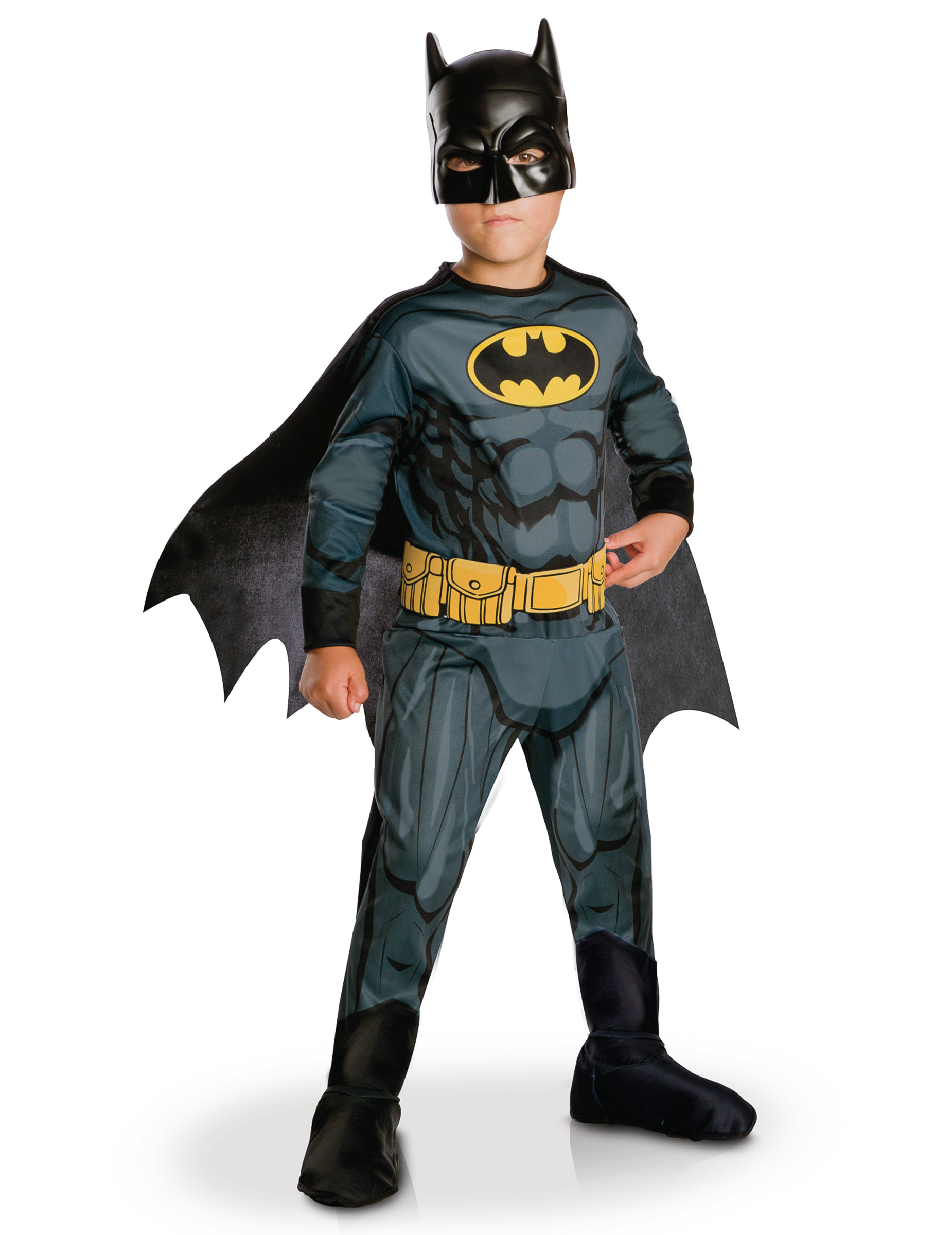 Mutiges Batman-Kinderkostüm Justice League schwarz-gelb Mutiges Batman-Kinderkostüm Justice League schwarz-gelb von RUBIES FRANCE