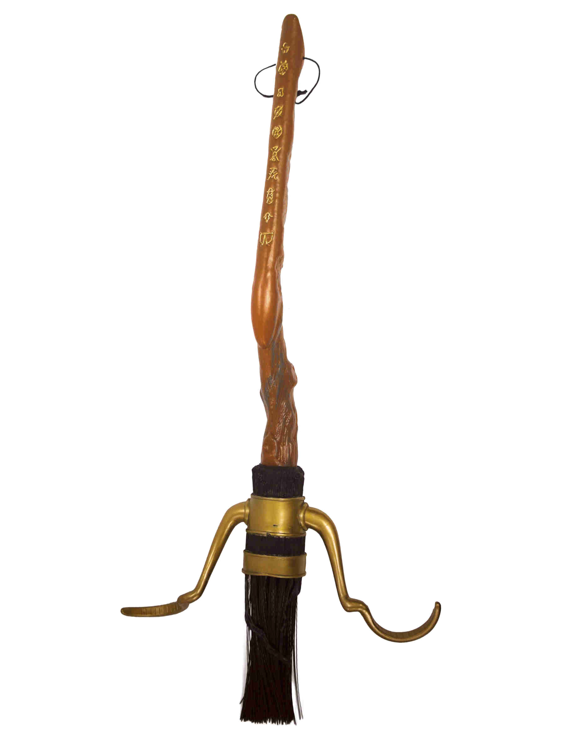 Nimbus 2000 Quidditch-Besen Harry Potter braun-gold-schwarz 90 cm von RUBIES FRANCE