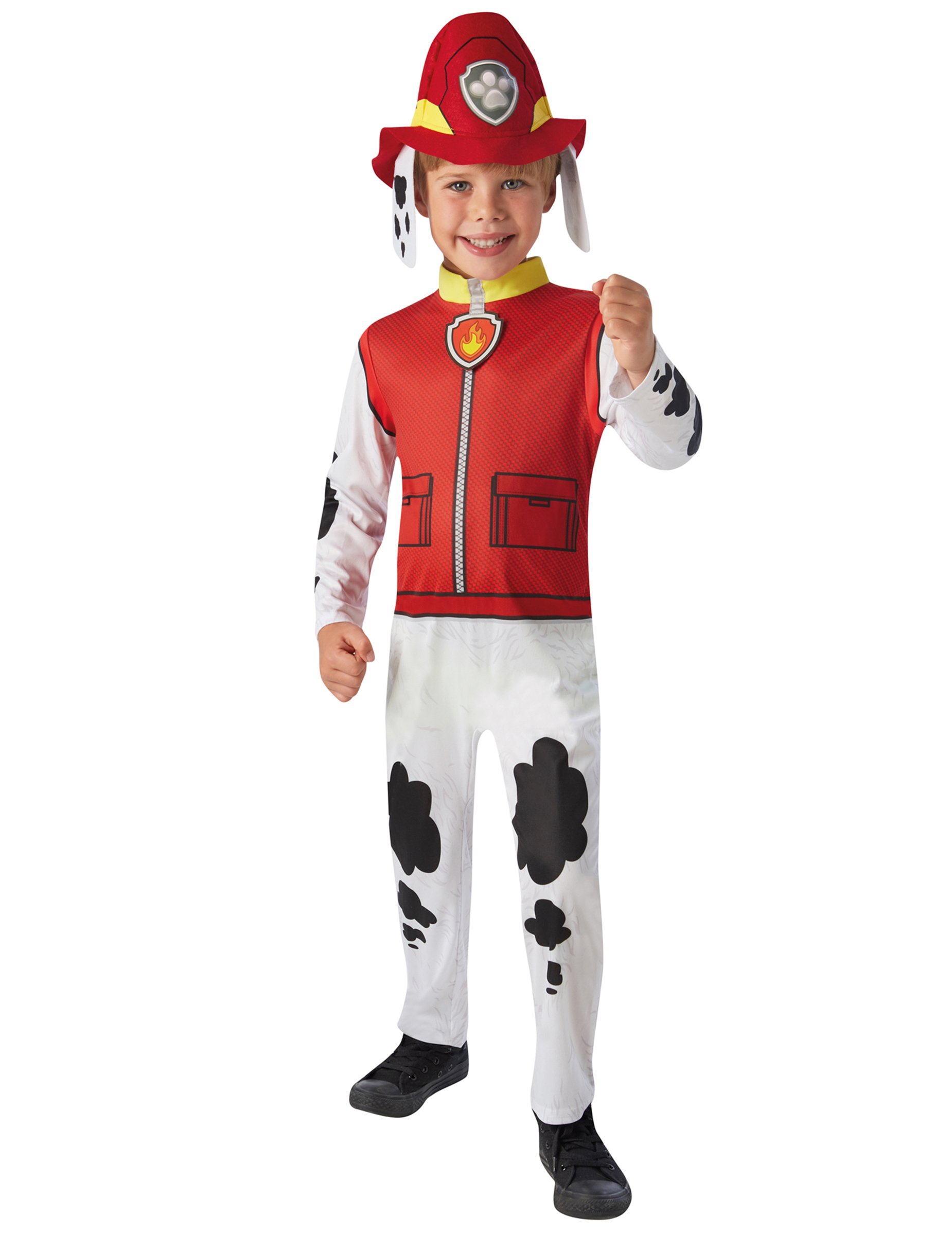 Paw Patrol Feuerwehr Kostüm Marcus Pat'Patrouille rot-weiß von RUBIES FRANCE