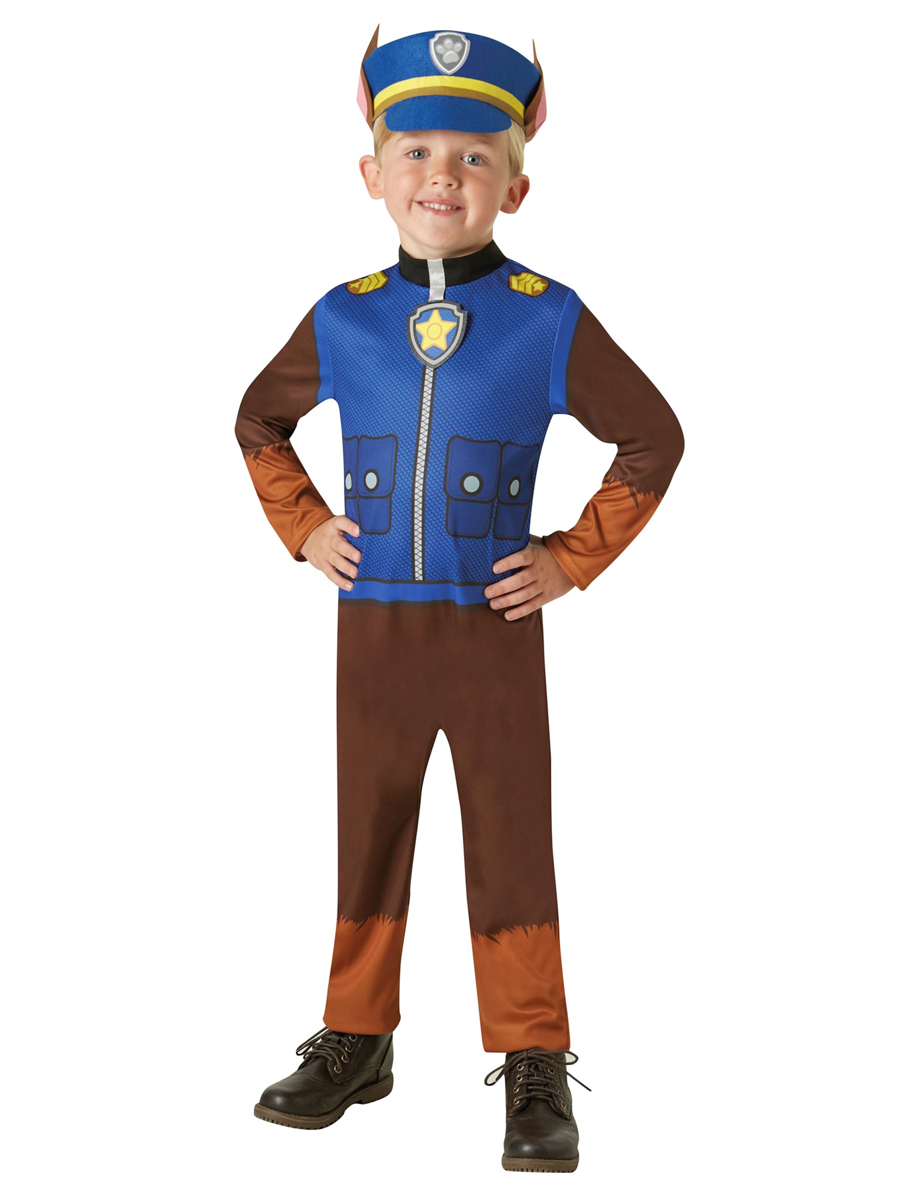 Paw Patrol Kinderkostüm Chase blau-braun von RUBIES FRANCE