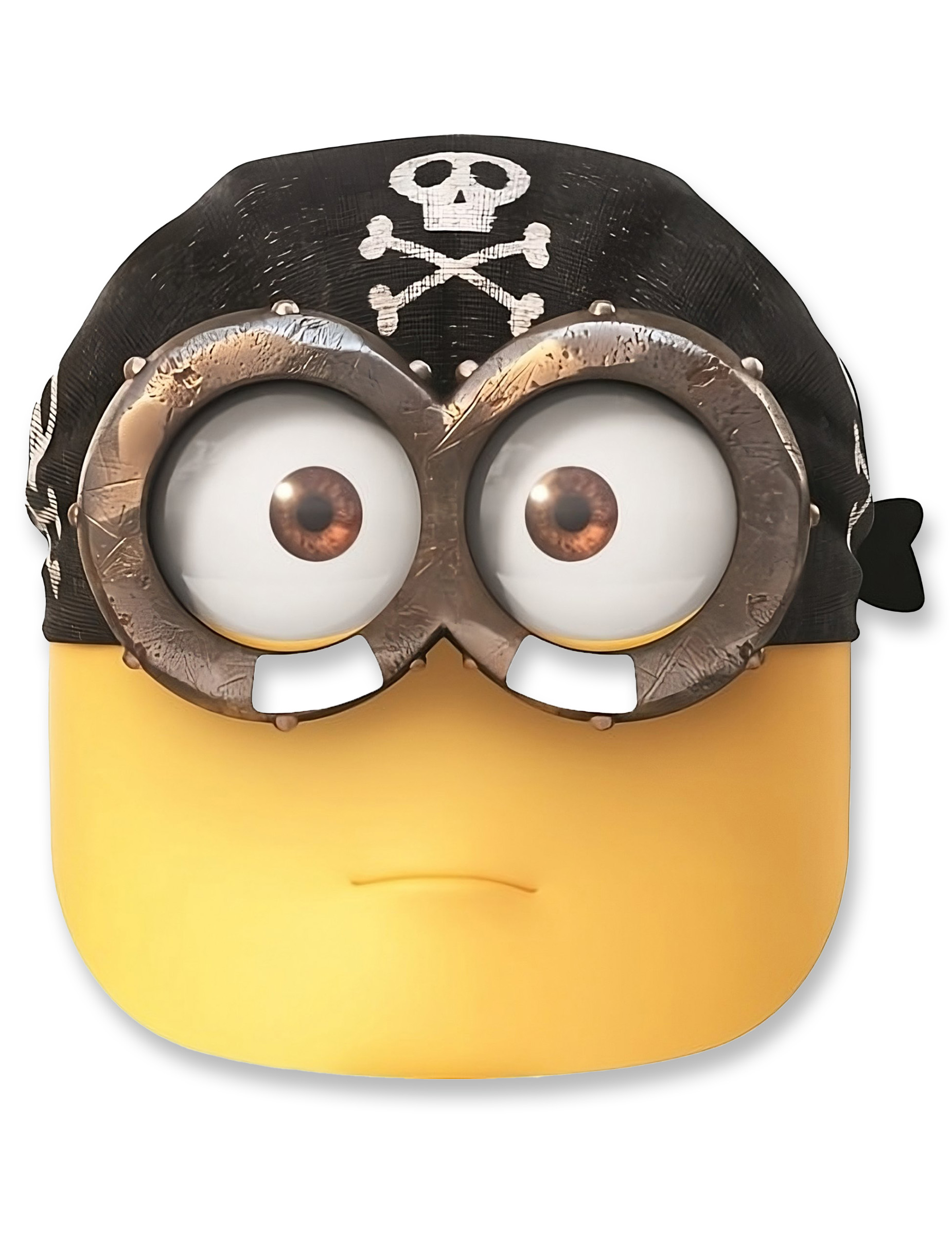 Piratenmaske Minions Seeräubermaske gelb-schwarz von RUBIES FRANCE