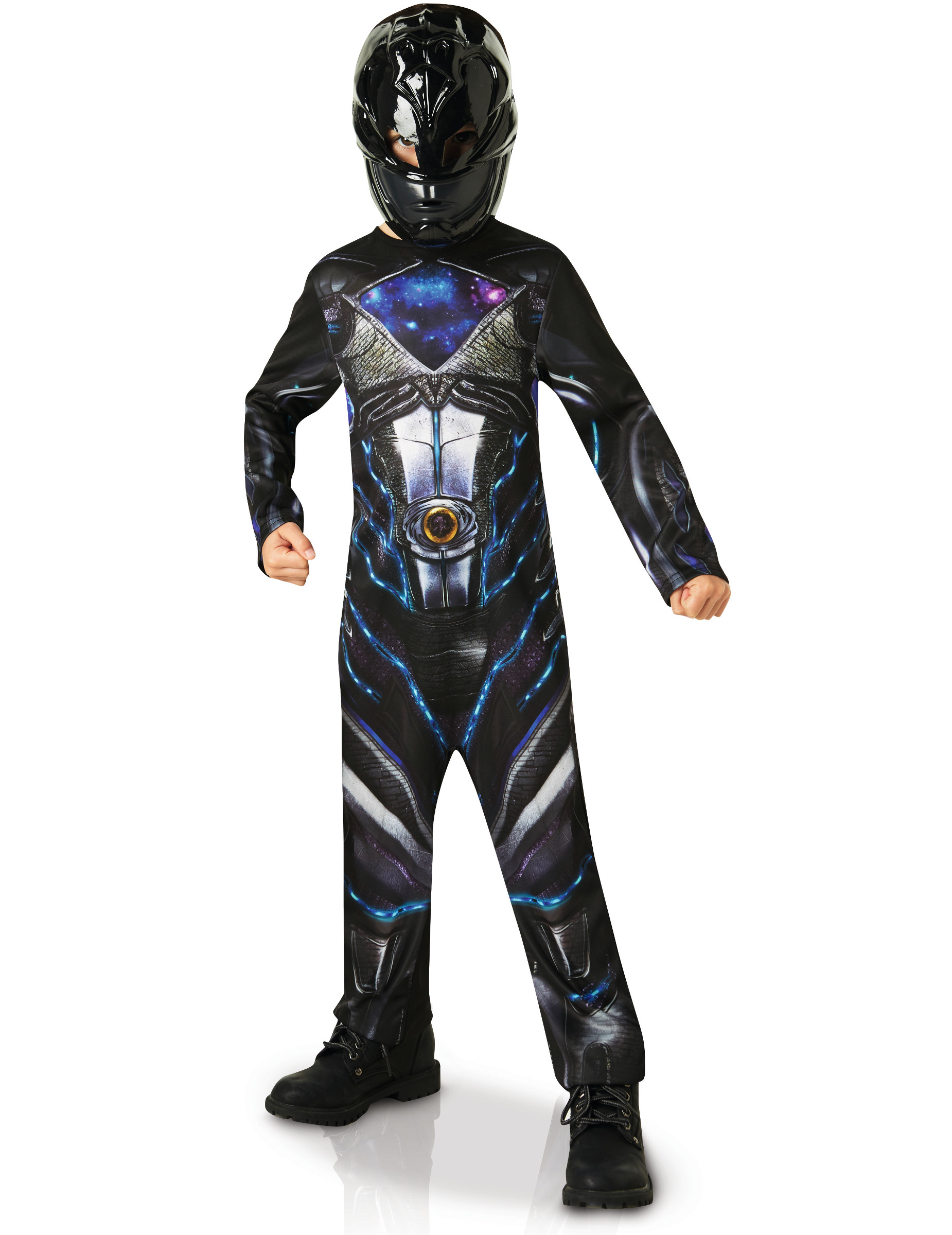 Power Rangers-Kostüm für Kinder in Schwarz von RUBIES FRANCE
