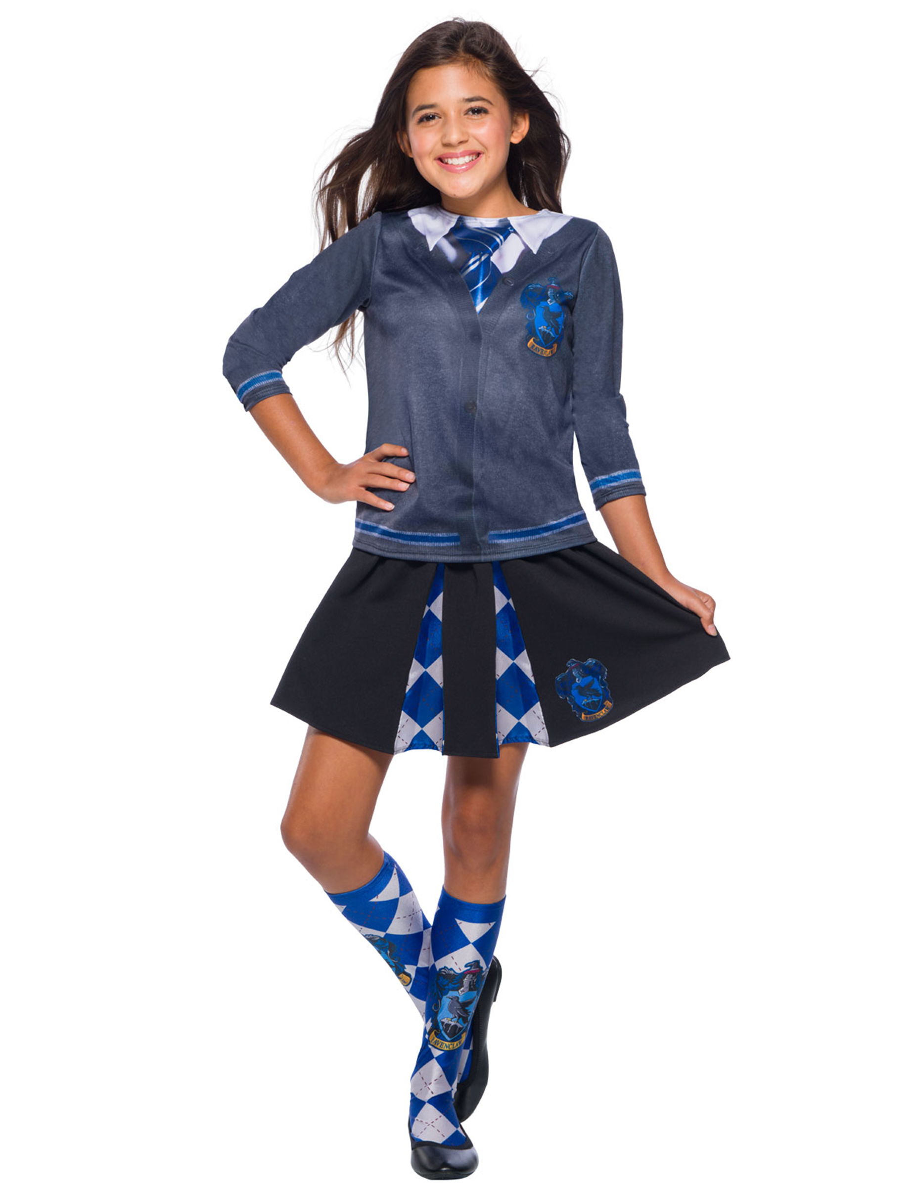 Ravenclaw-Schülerrock für Kinder Harry Potter schwarz-blau-weiß Ravenclaw-Schülerrock für Kinder Harry Potter schwarz-blau-weiß von RUBIES FRANCE