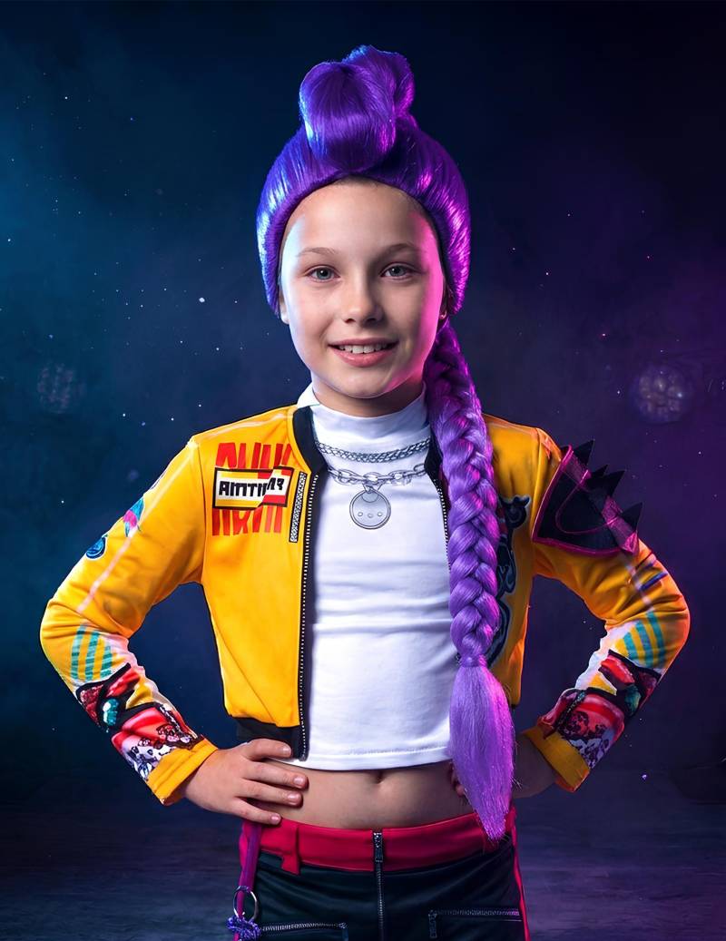 Rumi Kpop Demon Hunter Perücke für Mädchen von RUBIES FRANCE