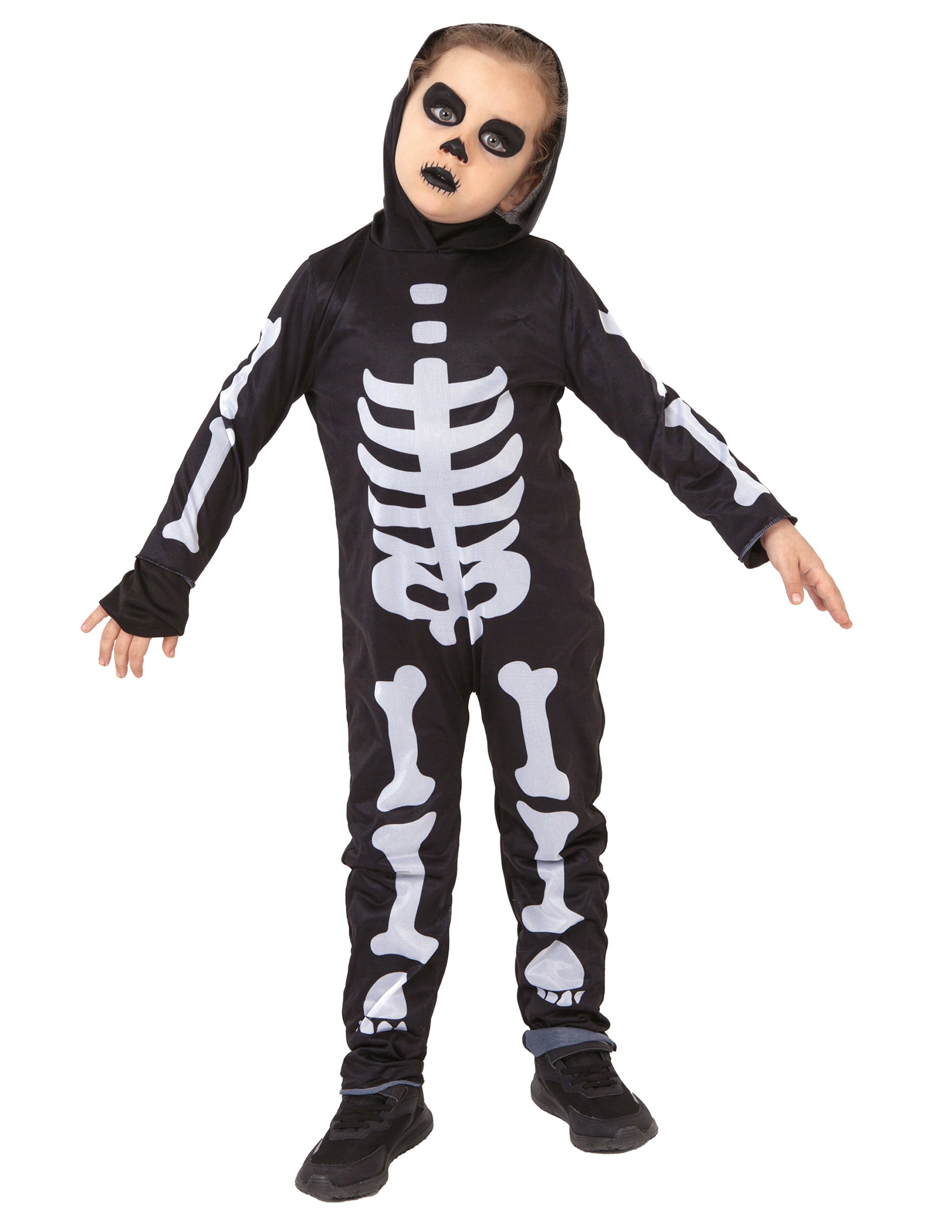 Skelett Kinderkostüm schwarz weiß von RUBIES FRANCE
