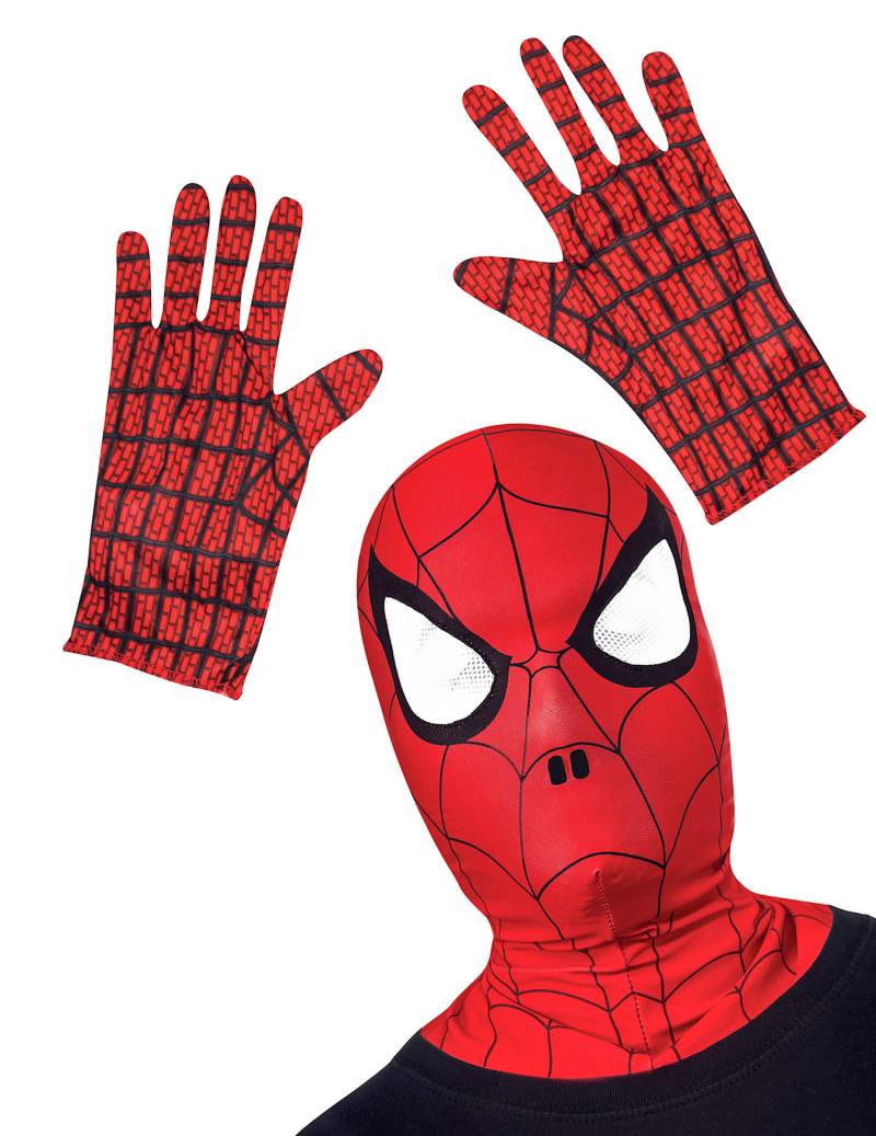 Spiderman Accessoire-Set für Kinder rot-schwarz von RUBIES FRANCE