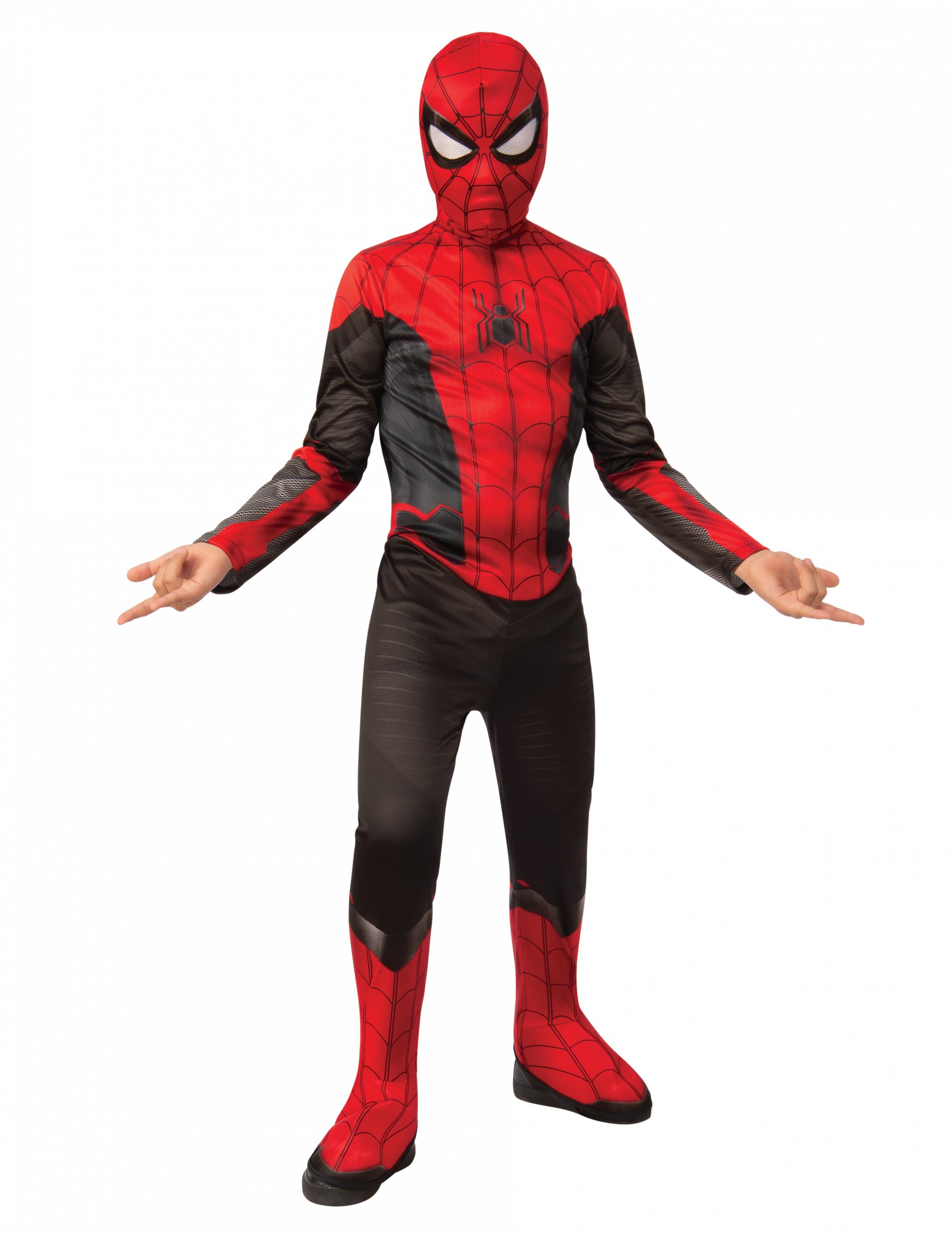 Spiderman-Kostüm für Kinder Lizenzartikel rot-schwarz von RUBIES FRANCE