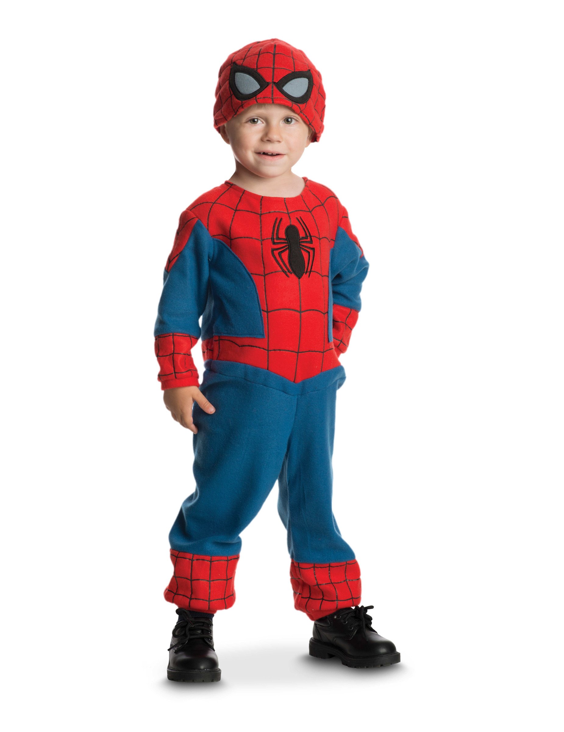 Spiderman-Kostüm für Kleinkinder aus Fleece Faschingskostüm blau-rot von RUBIES FRANCE