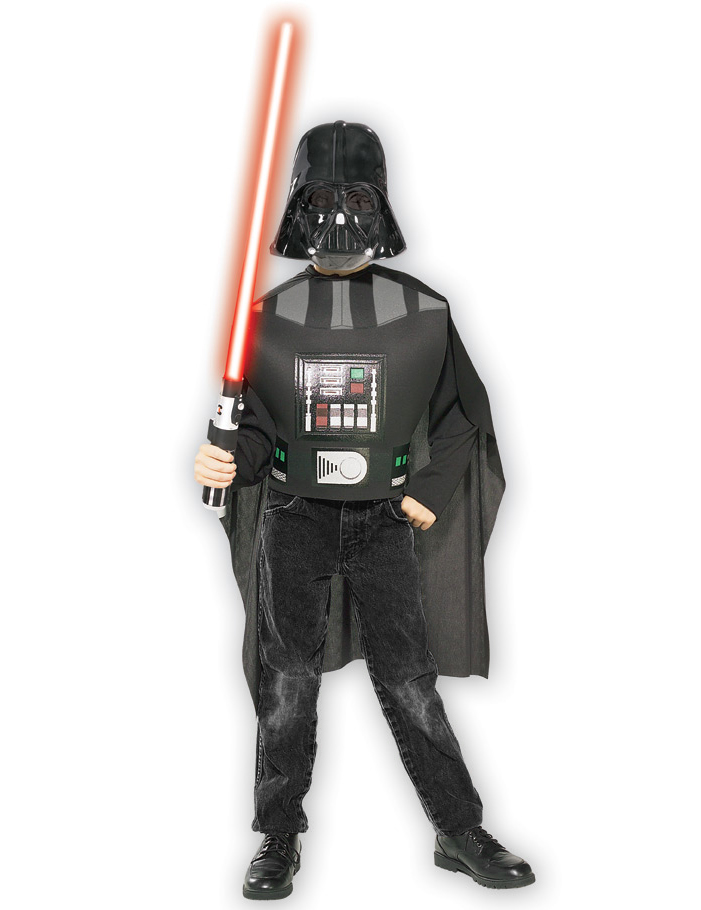 Star Wars Darth Vader Kinderkostüm Lizenzware schwarz von RUBIES FRANCE