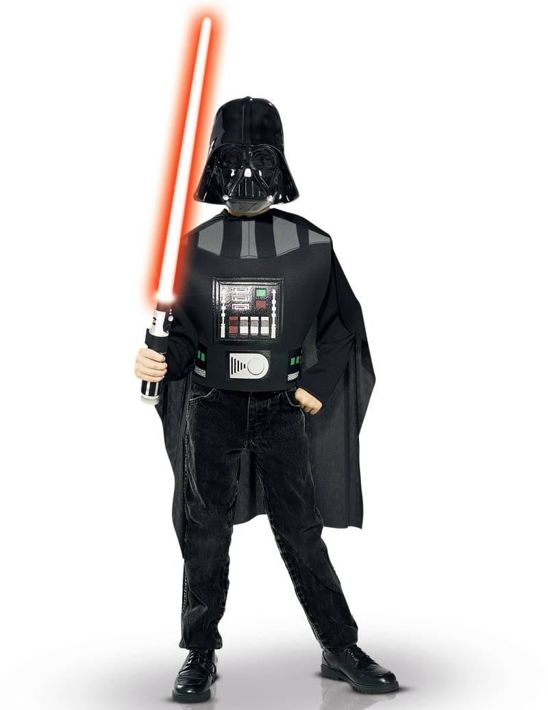 Star Wars Darth Vader Kinderkostüm Lizenzware schwarz von RUBIES FRANCE