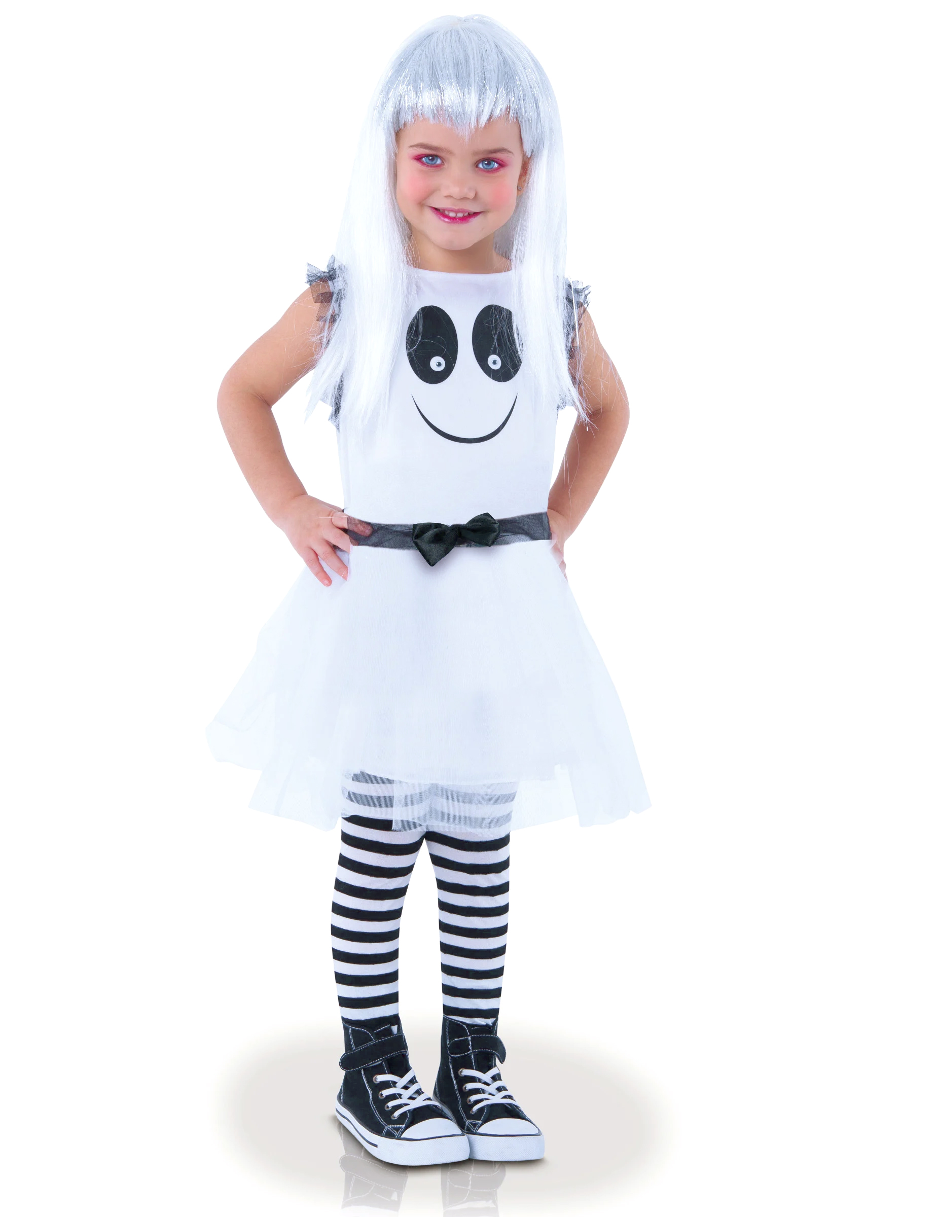 Süsser Geist Halloween-Kinderkostüm für Mädchen weiss-schwarz Süsser Geist Halloween-Kinderkostüm für Mädchen weiss-schwarz von RUBIES FRANCE