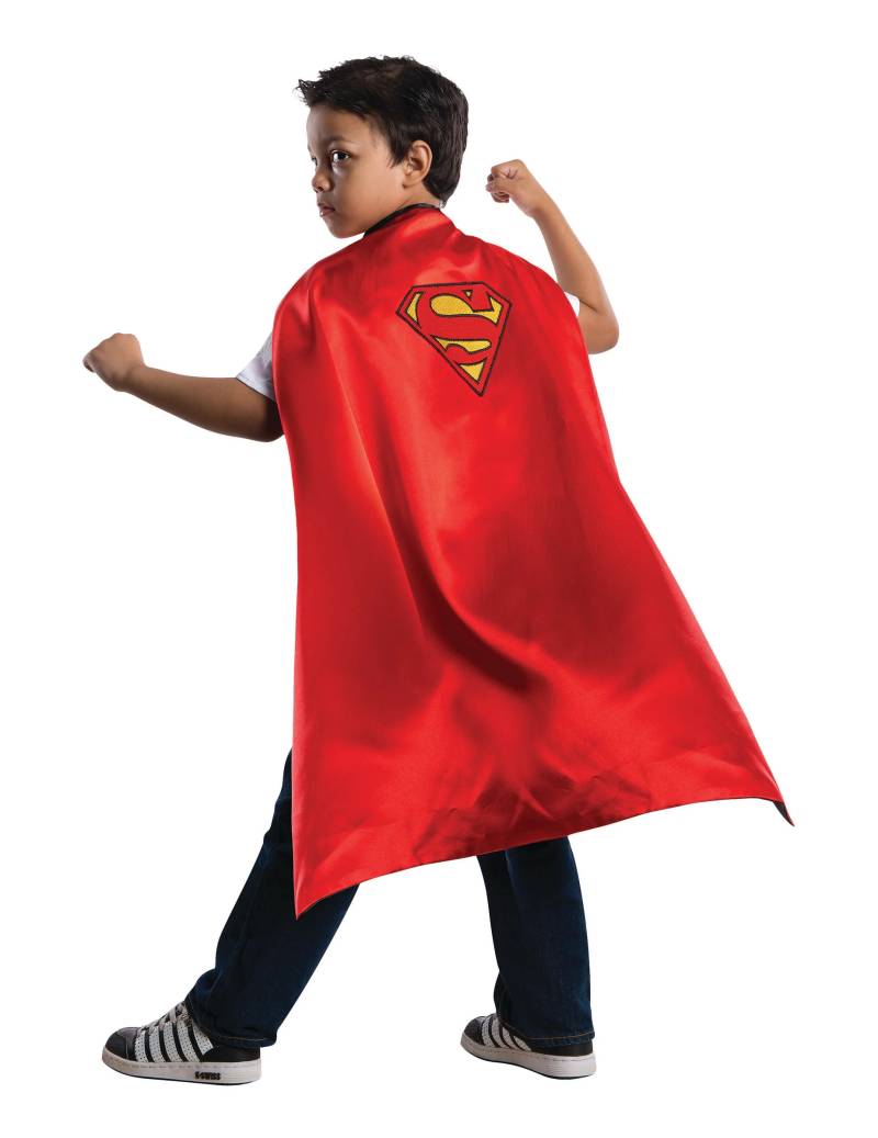 Superman-Cape für Kinder Accessoire rot-gelb von RUBIES FRANCE