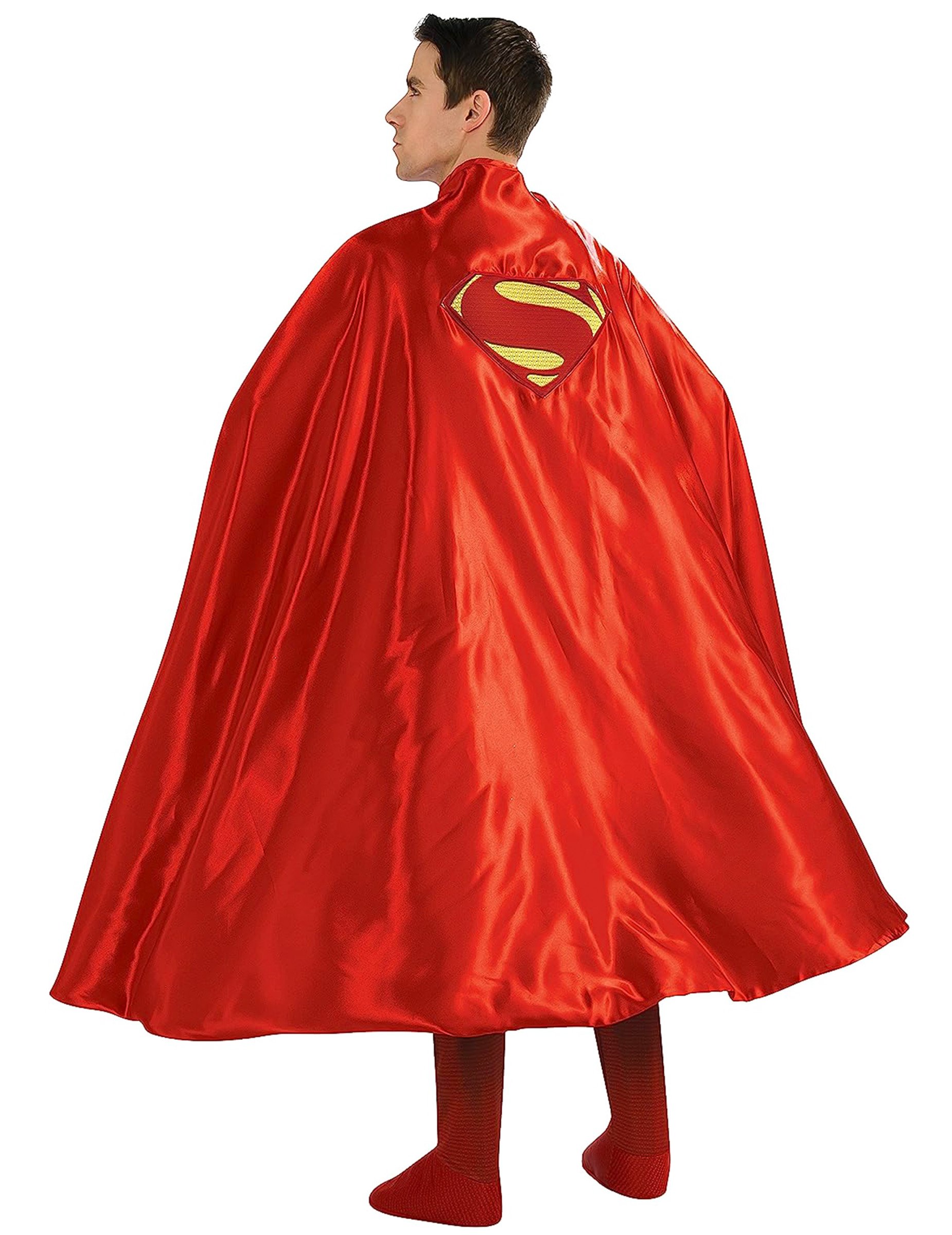 Superman-Umhang Superhelden-Cape Lizenzartikel rot-gelb von RUBIES FRANCE