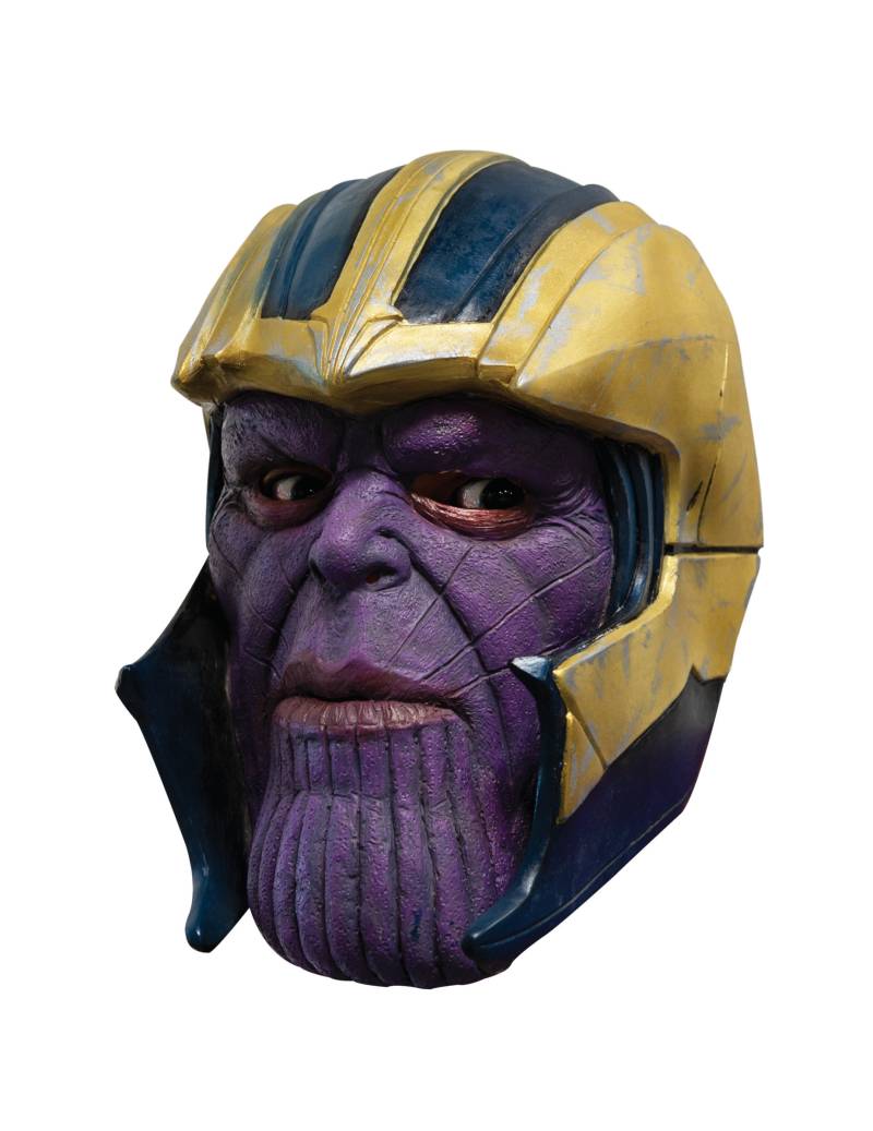 Thanos-Maske Faschingsmaske Avengers violett-gold von RUBIES FRANCE