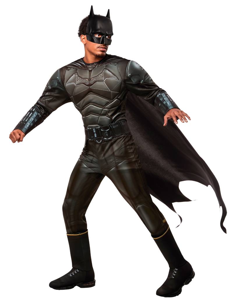 The Batman Kostüm für Erwachsene mit Maske und Cape schwarz von RUBIES FRANCE
