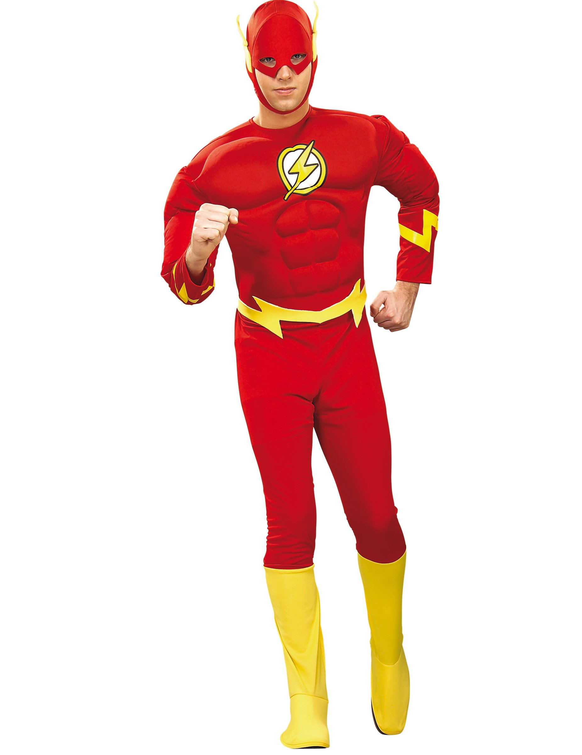 The Flash Superheld Comic Kostüm rot-gelb von RUBIES FRANCE