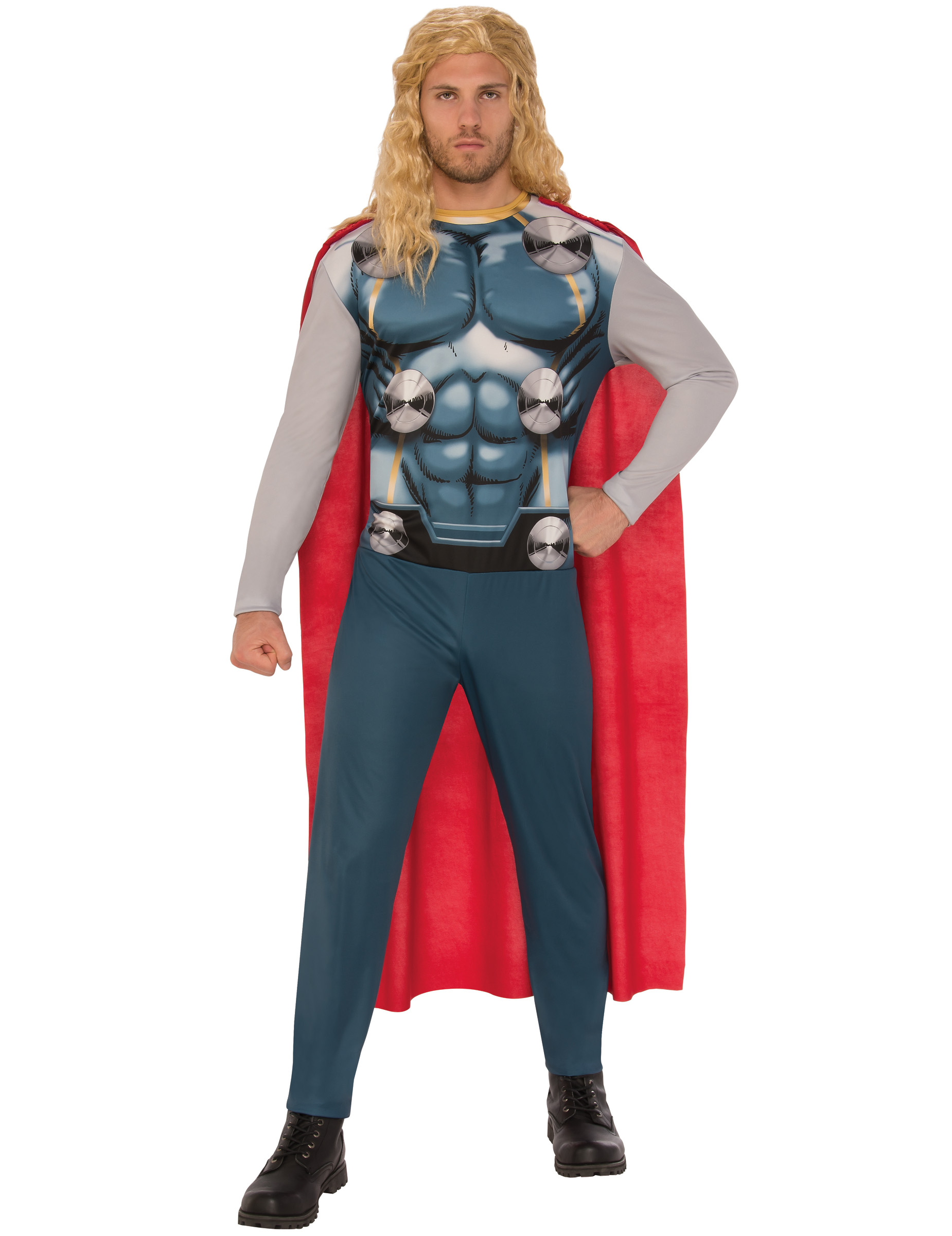 Thor-Kostüm Marvel-Lizenzkostüm grau-rot von RUBIES FRANCE