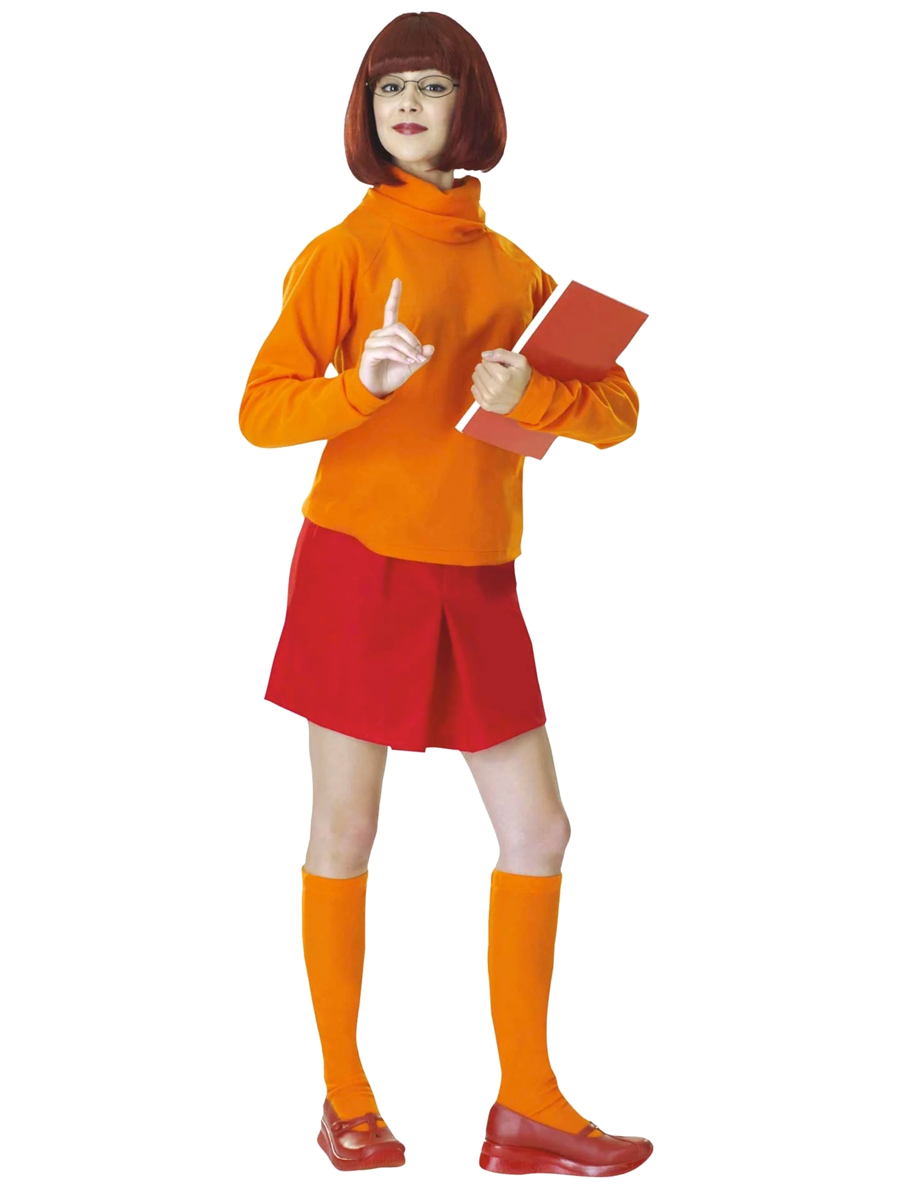 Velma aus Scooby-Doo Damenkostüm rot-orange von RUBIES FRANCE