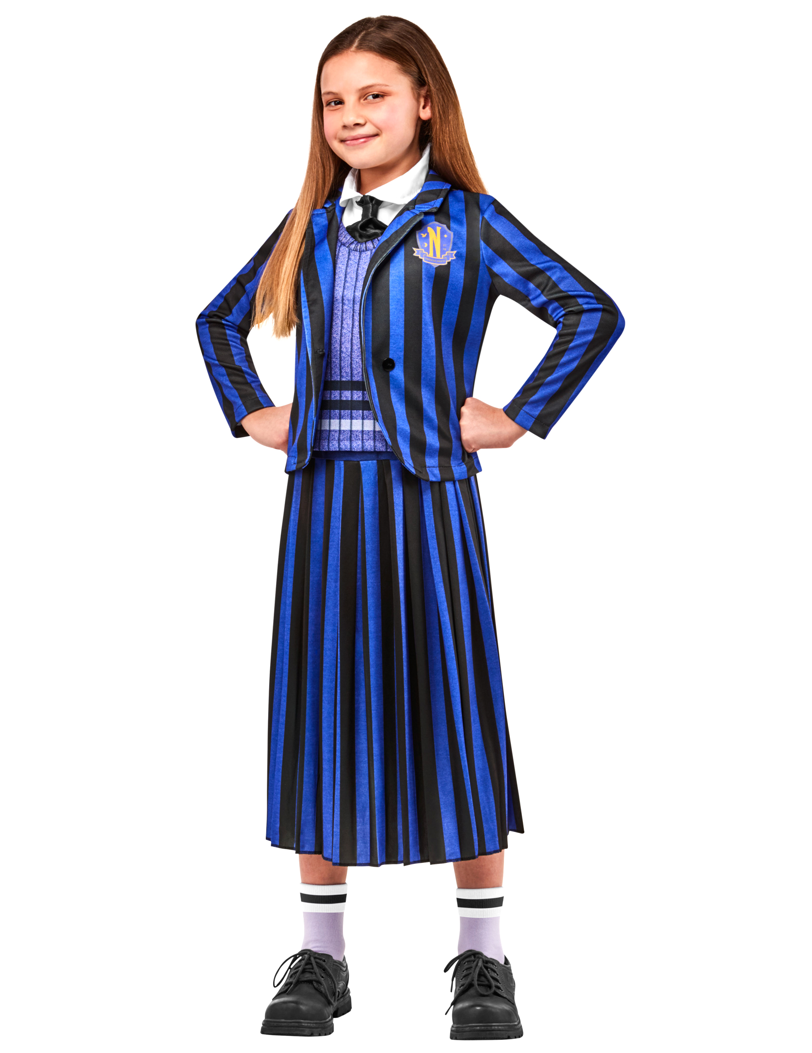 Wednesday Enid Lizenzartikel Schuluniform blau-schwarz Wednesday Enid Lizenzartikel Schuluniform blau-schwarz von RUBIES FRANCE