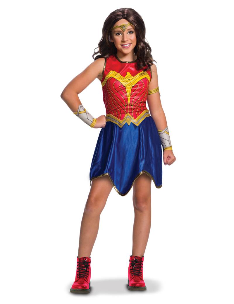 Wonder Woman Justice League Kinderkostüm blau-rot-gold von RUBIES FRANCE