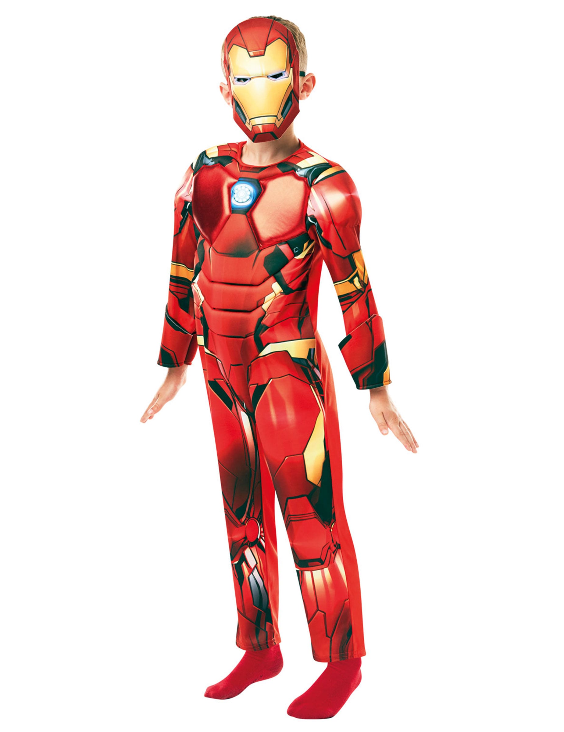 Iron Man-Deluxekostüm für Kinder Karneval rot-gelb von RUBIES NL