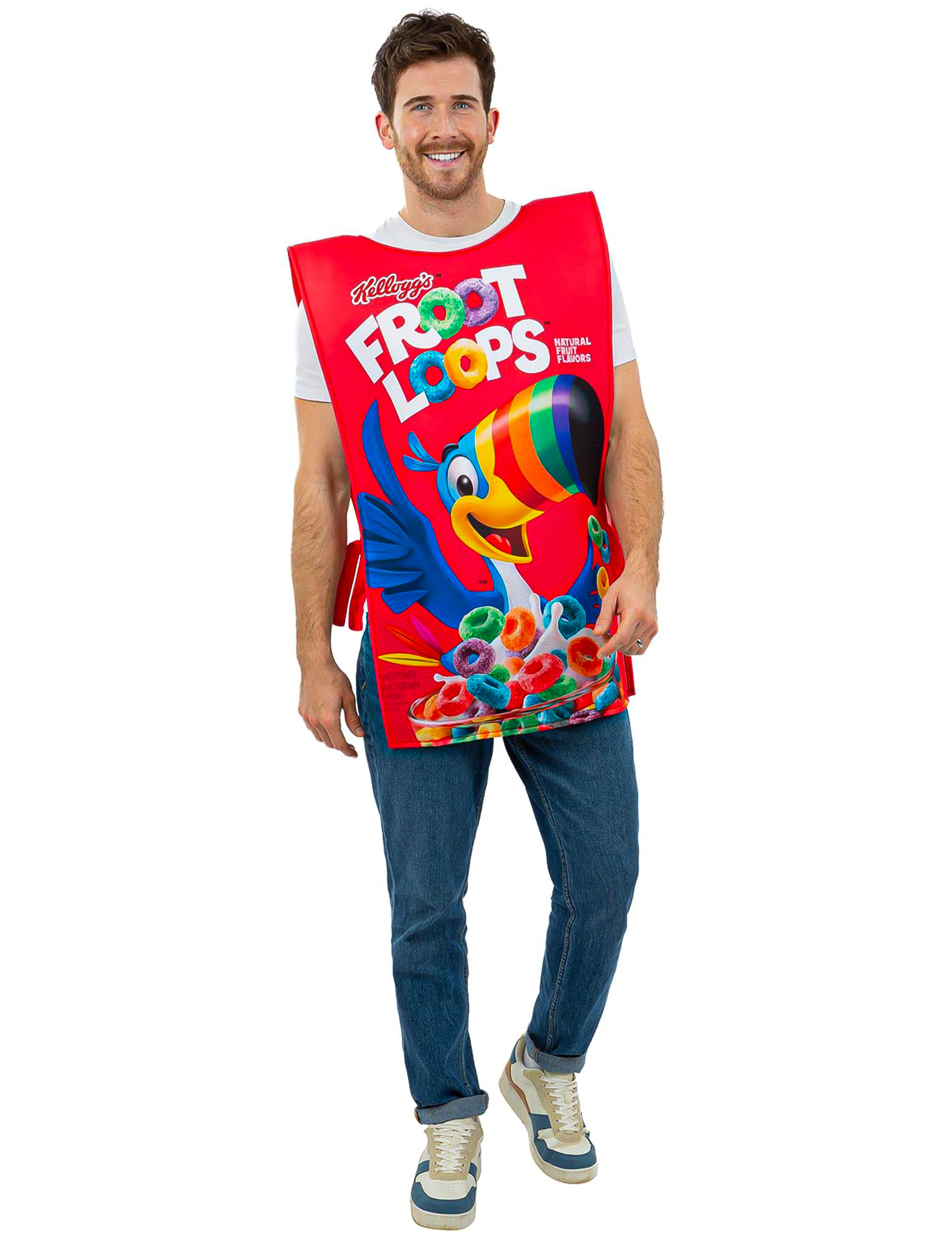 Kellogg's Froot Loops Müslipackung Kostüm für Erwachsene von RUBIES NL