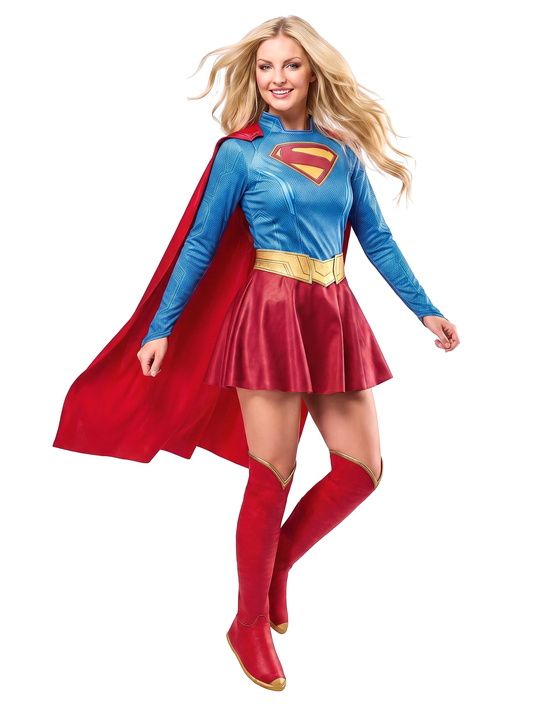 Luxus Supergirl Kostüm für Damen Luxus Supergirl Kostüm für Damen von RUBIES NL