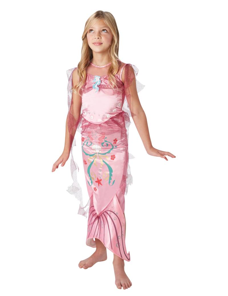 Schillerndes Meerjungfrau-Kostüm für Mädchen Faschingskostüm rosa von RUBIES NL
