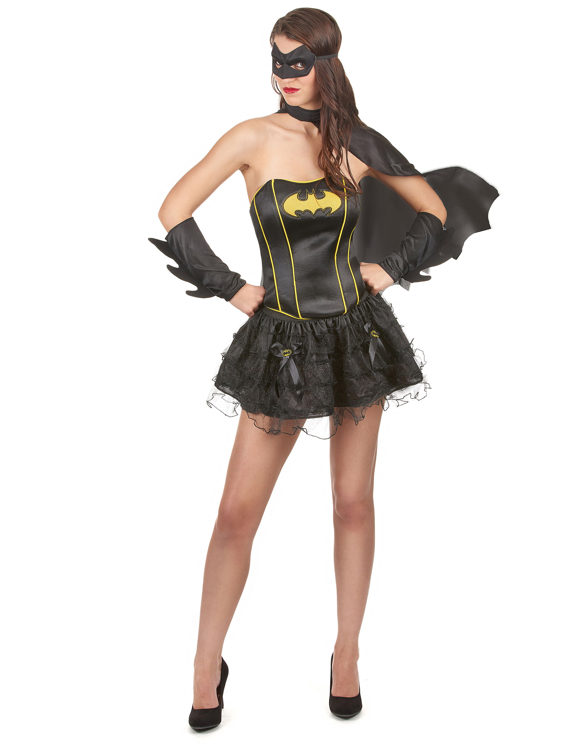 Justice League Batgirl Superheldin Damenkostüm Lizenzware schwarz-gelb Justice League Batgirl Superheldin Damenkostüm Lizenzware schwarz-gelb von RUBIES UK