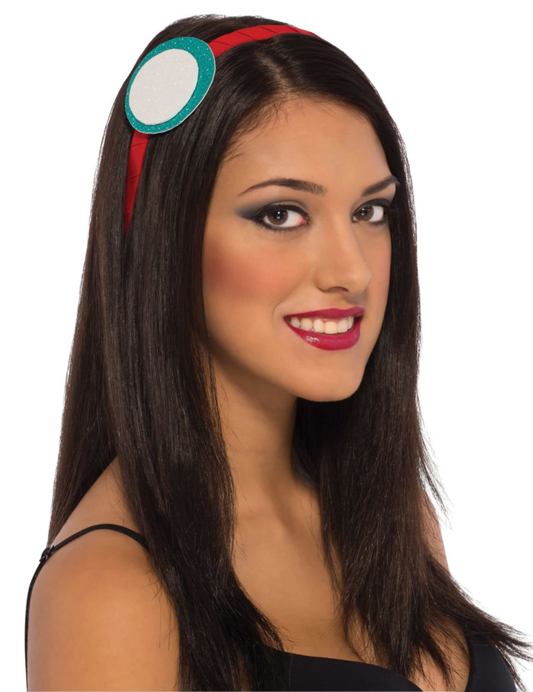 Iron Man-Haarband für Damen türkis-weiss-rot Iron Man-Haarband für Damen türkis-weiss-rot von RUBIES USA
