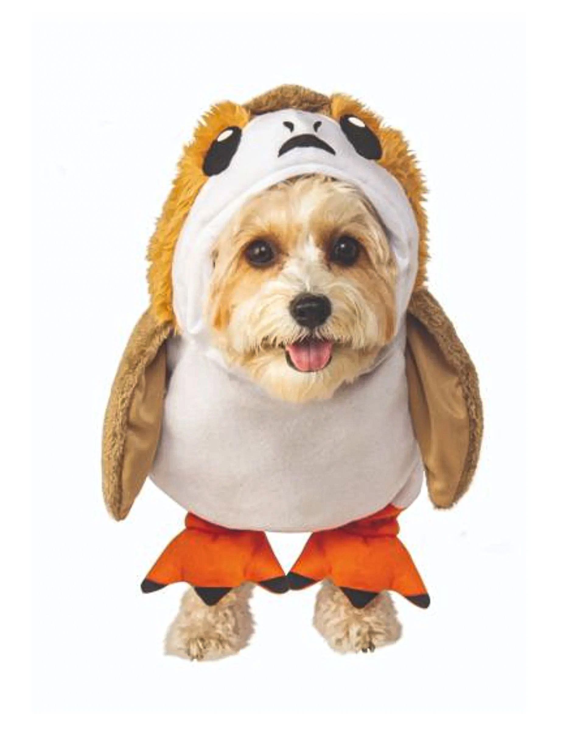 Porg-Kostüm The Last Jedi für Hunde braun-weiss-orange Porg-Kostüm The Last Jedi für Hunde braun-weiss-orange von RUBIES USA