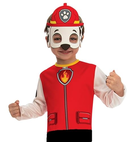 Rubies - Offizielles Nickelodeon Paw Patrol Oberteil - Kostüm Marcus Paw Patrol - Einheitsgröße 3-4 Jahre Rubies - Offizielles Nickelodeon Paw Patrol Oberteil - Kostüm Marcus Paw Patrol - Einheitsgröße 3-4 Jahre von RUBIES