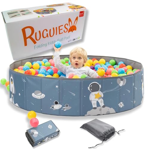 RUGUIES- Bällebad. Laufstall Baby-Bällebad Kinder. Bällchenbad Rund. Bällebäder Ohne Bälle. Bällebad Outdoor-Wasserdicht. (Bälle Nicht enthalten). (Space, 120x30cm) von RUGUIES