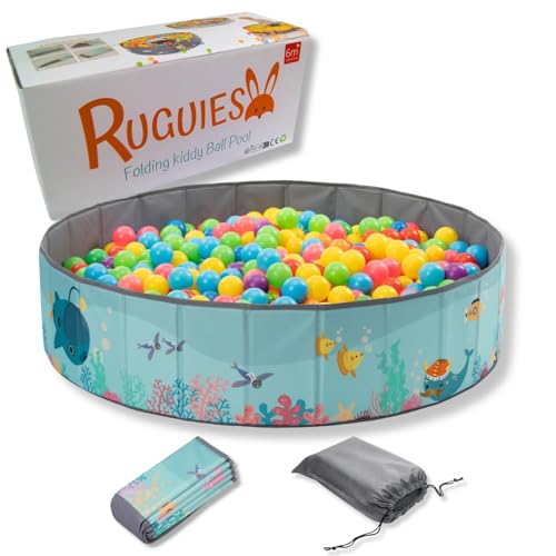 RUGUIES- Bällebad. Laufstall Baby-Bällebad Kinder. Bällchenbad Rund. Bällebäder Ohne Bälle. Bällebad Outdoor-Wasserdicht. (Bälle Nicht enthalten). (Ocean, 80x26cm) von RUGUIES