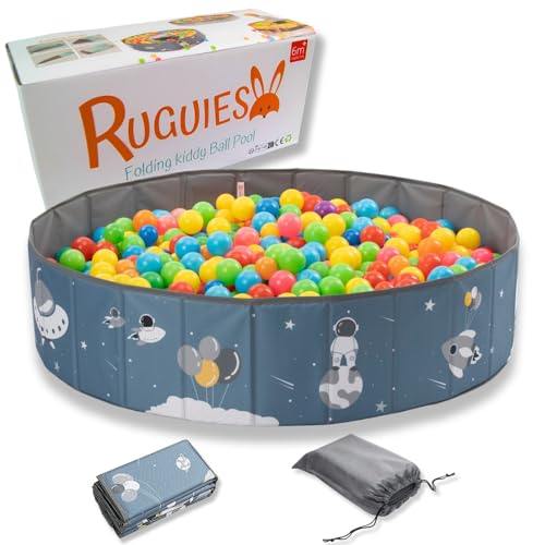 RUGUIES- Bällebad. Laufstall Baby-Bällebad Kinder. Bällchenbad Rund. Bällebäder Ohne Bälle. Bällebad Outdoor-Wasserdicht. (Bälle Nicht enthalten). (Space, 80x26cm) von RUGUIES