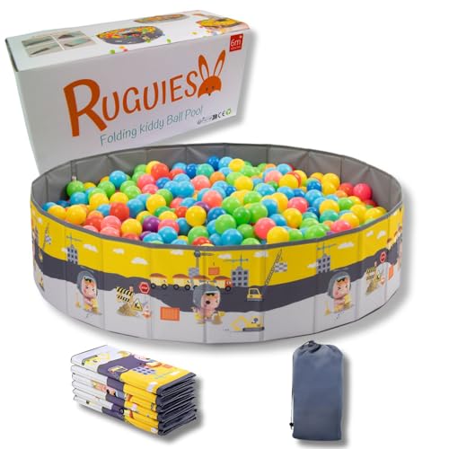 RUGUIES- Bällebad. Laufstall Baby-Bällebad Kinder. Bällchenbad Rund. Bällebäder Ohne Bälle. Bällebad Outdoor-Wasserdicht. (Bälle Nicht enthalten). (CONSTRUCTIONS, 80x26cm) von RUGUIES