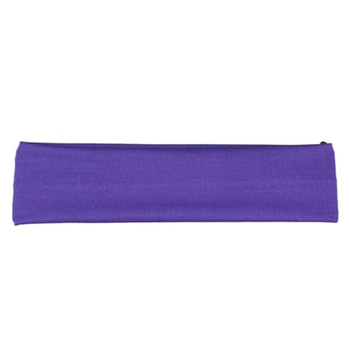 1 Stück einfarbiges, elastisches Kopfband mit breiter Krempe, rutschfestes Haarband, geeignet for Sport, Fitnessstudio, Yoga(Dark Grey) von RUHTEUO