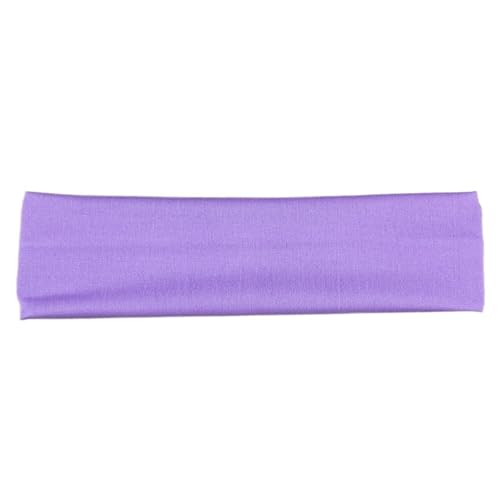 1 Stück einfarbiges, elastisches Kopfband mit breiter Krempe, rutschfestes Haarband, geeignet for Sport, Fitnessstudio, Yoga(GRAY) von RUHTEUO