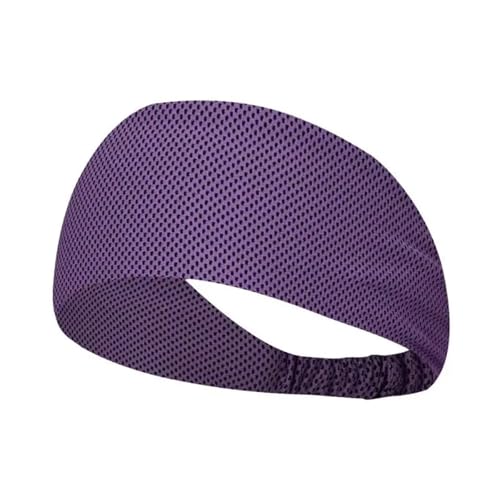Kühlendes Sport-Stirnband for Damen und Herren, elastisches, rutschfestes Schweißband, feuchtigkeitsableitendes Haarband, Stirnband for Yoga, Wandern, Fitnessstudio, Laufen(Purple) von RUHTEUO