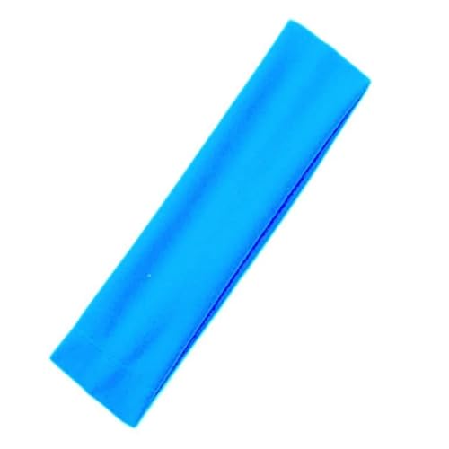 RUHTEUO 2 stücke Einfarbig Sport Stirnbänder Gym Yoga Schweiß Haar Bands Hohe Elastische Make-Up Haar Zubehör Frauen Tennis Haarband(Lake Blue) von RUHTEUO