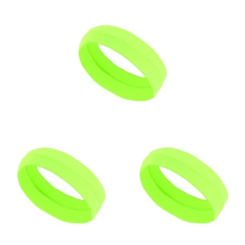 RUHTEUO 3PCS Plain Elastic Yoga Laufen Radfahren Outdoor Sport Schweißband Stirnband Waschen Gesicht Und Make-Up Haarband(F green) von RUHTEUO