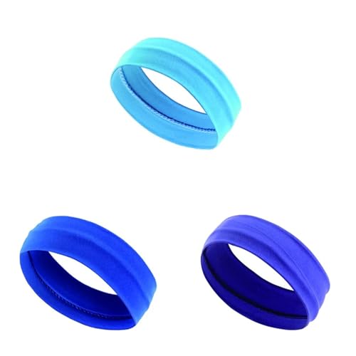 RUHTEUO 3PCS Plain Elastic Yoga Laufen Radfahren Outdoor Sport Schweißband Stirnband Waschen Gesicht Und Make-Up Haarband(Set beauty2) von RUHTEUO