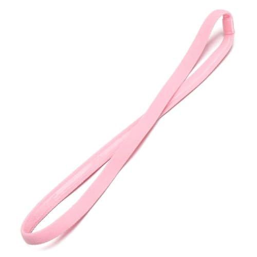 RUHTEUO Candy Farbe Frauen Yoga Haarbänder Sport Stirnband Mädchen Sport Anti-rutsch Elastische Gummi Schweißband Fußball Laufen(Pink) von RUHTEUO
