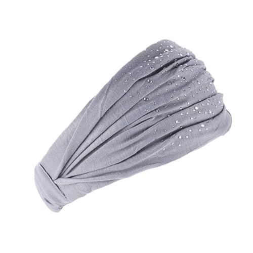 RUHTEUO Damen Baumwoll-Haarband, Stirnband, Wickelhalstuch, Mütze, 2-in-1-Bandana(Dark Khaki) von RUHTEUO