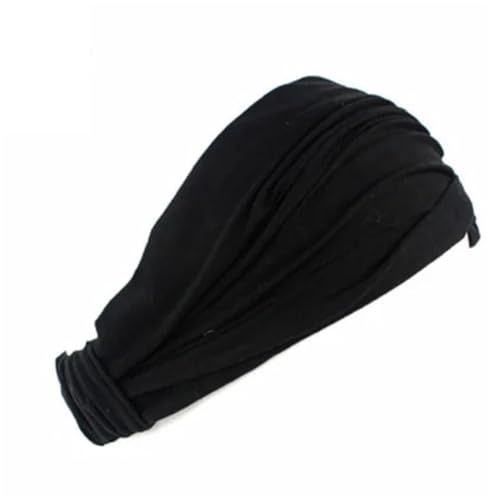 RUHTEUO Damen Baumwoll-Haarband, Stirnband, Wickelhalstuch, Mütze, 2-in-1-Bandana(Red) von RUHTEUO