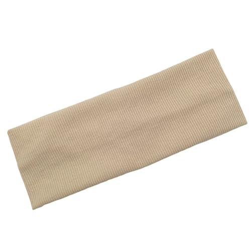 RUHTEUO Solide Strick Stirnband for Frauen Mädchen Herbst Winter Sport Yoga Schweiß Aufnahme Kopfbedeckung Elastische Haarbänder Haar Zubehör(Beige Headband) von RUHTEUO
