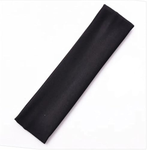 RUHTEUO Sport-Stirnbänder for Frauen, Fitness, Laufen, Yoga, einfarbig, elastische Haarbänder, Stretch, absorbieren Schweiß, elastische Haarbänder(Black) von RUHTEUO