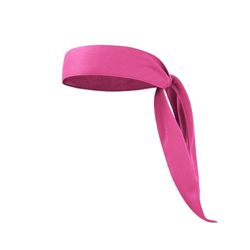 RUHTEUO Unisex Sport Schweißband Stirnband for Männer Frauen Yoga Haarband Gym Stretch Kopfbänder Fitness Basketball Schweiß Tanz Biker(Rose Red) von RUHTEUO